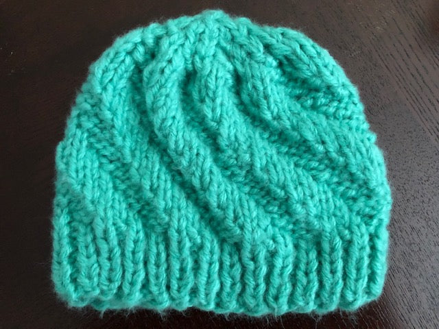 Swirl teal hat - uniquemom.shop