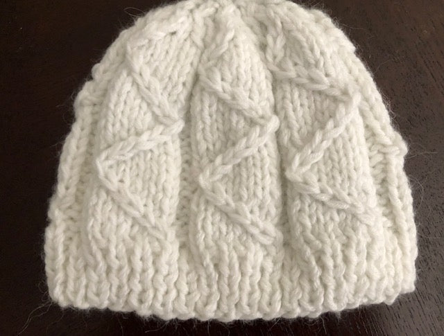 Zig zag white stripes hat - uniquemom.shop