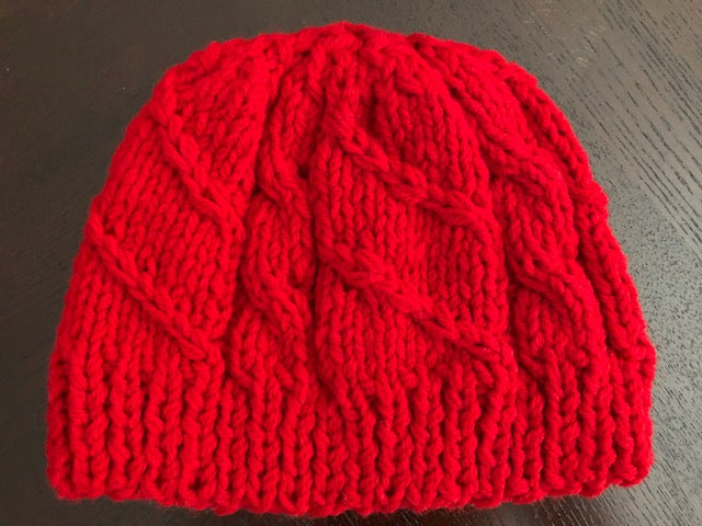 Cable and vertical lines red hat - uniquemom.shop