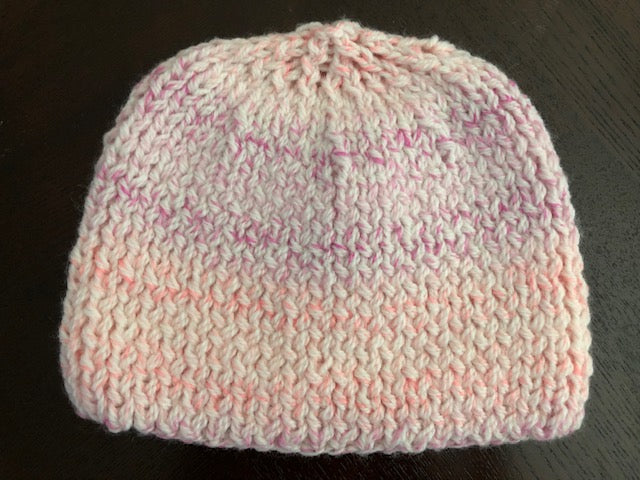 Basic pink and coral faded stripes hat - uniquemom.shop