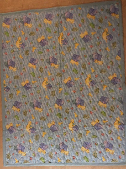 Baby tummy time blanket animals on the lake - uniquemom.shop