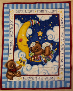 baby tummy time blanket bear on the moon - uniquemom.shop