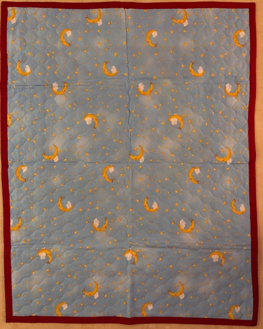 baby tummy time blanket bear on the moon - uniquemom.shop