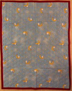 baby tummy time blanket bear on the moon - uniquemom.shop