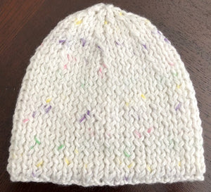 Basic white speckled hat