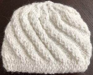 Swirl White Hat