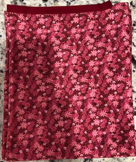 red and pink flower print nursing poncho